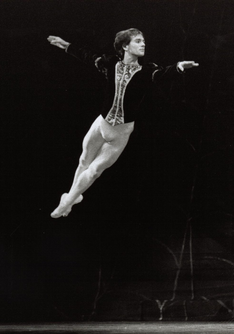 Óscar Torrado en una fotografía histórica en blanco y negro